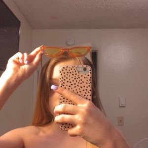 Funky Yellow and Orange Sunglasses